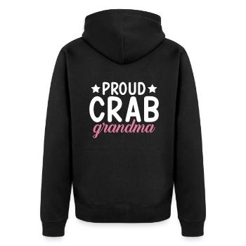 Cadeaux Crab Lover - Veste à capuche bio Premium Unisexe - noir - Dos - Nico (187cm)