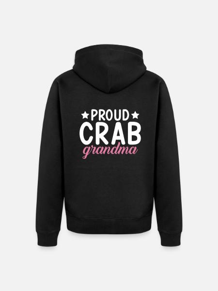 Crab Lover Gifts - Unisex Premium Organic Zip Hoodie - black