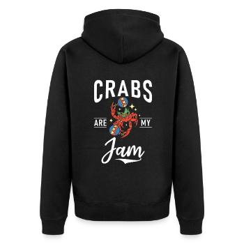 Cadeaux Crab Lover - Veste à capuche bio Premium Unisexe - noir - Dos - Nico (187cm)