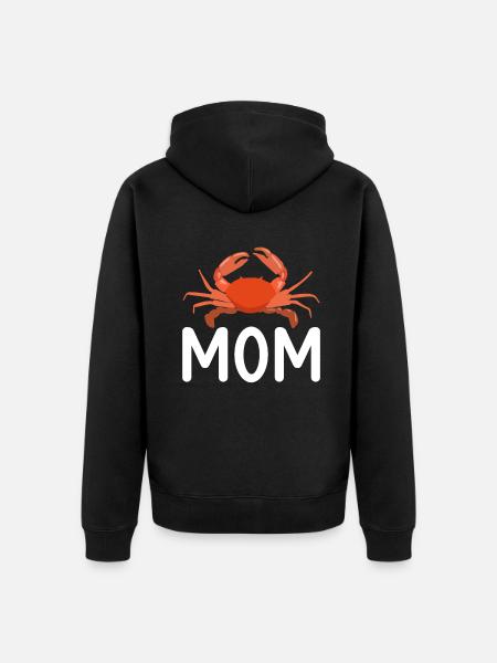 Crab Lover Gifts - Unisex Premium Organic Zip Hoodie - black