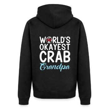 Cadeaux Crab Lover - Veste à capuche bio Premium Unisexe - noir - Dos - Nico (187cm)