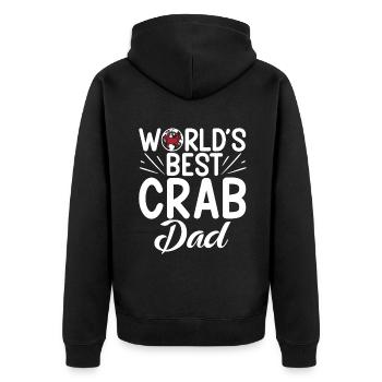 Cadeaux Crab Lover - Veste à capuche bio Premium Unisexe - noir - Dos - Nico (187cm)