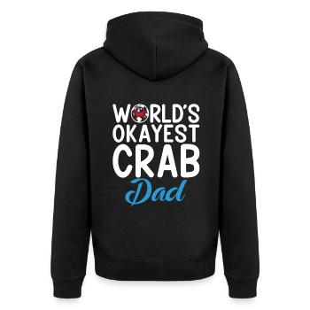 Cadeaux Crab Lover - Veste à capuche bio Premium Unisexe - noir - Dos - Nico (187cm)