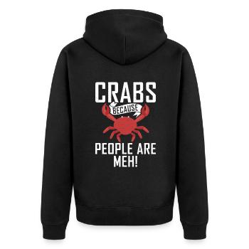 Cadeaux Crab Lover - Veste à capuche bio Premium Unisexe - noir - Dos - Nico (187cm)