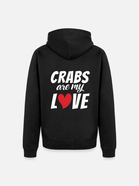 Cadeaux Crab Lover - Veste à capuche bio Premium Unisexe - noir
