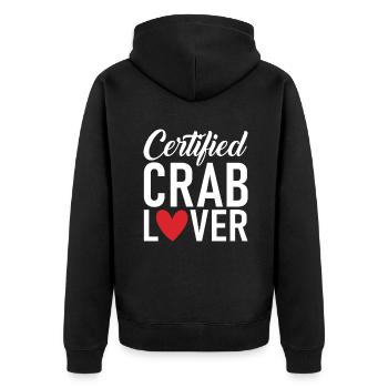 Cadeaux Crab Lover - Veste à capuche bio Premium Unisexe - noir - Dos - Nico (187cm)