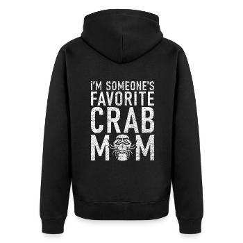 Cadeaux Crab Lover - Veste à capuche bio Premium Unisexe - noir - Dos - Nico (187cm)