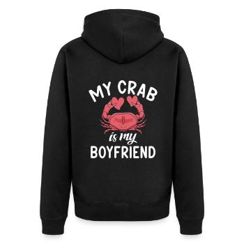Cadeaux Crab Lover - Veste à capuche bio Premium Unisexe - noir - Dos - Nico (187cm)