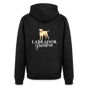Cadeaux amoureux du Labrador - Veste à capuche bio Premium Unisexe - noir - Dos - Nico (187cm)