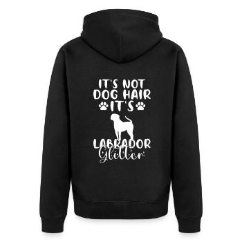 Cadeaux amoureux du Labrador - Veste à capuche bio Premium Unisexe - noir - Dos - Nico (187cm)