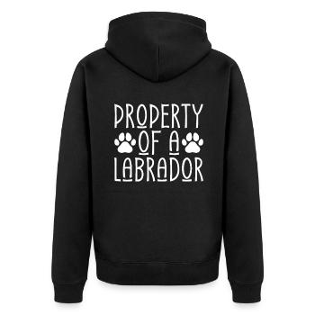 Cadeaux amoureux du Labrador - Veste à capuche bio Premium Unisexe - noir - Dos - Nico (187cm)