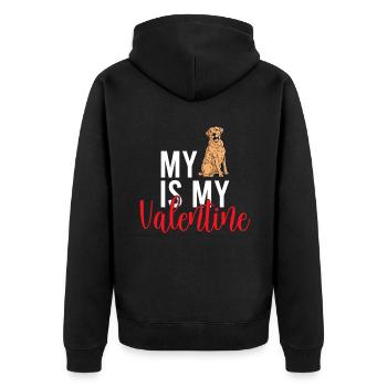 Cadeaux amoureux du Labrador - Veste à capuche bio Premium Unisexe - noir - Dos - Nico (187cm)