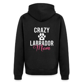 Cadeaux amoureux du Labrador - Veste à capuche bio Premium Unisexe - noir - Dos - Nico (187cm)