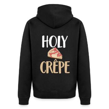 Siamesische Katze Geschenke - Unisex Premium Bio Zip Hoodie - Schwarz - Hinten - Nico (187cm)