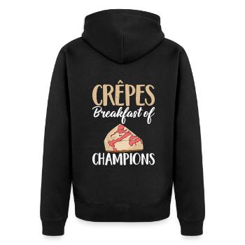 Cadeaux de chat siamois - Veste à capuche bio Premium Unisexe - noir - Dos - Nico (187cm)