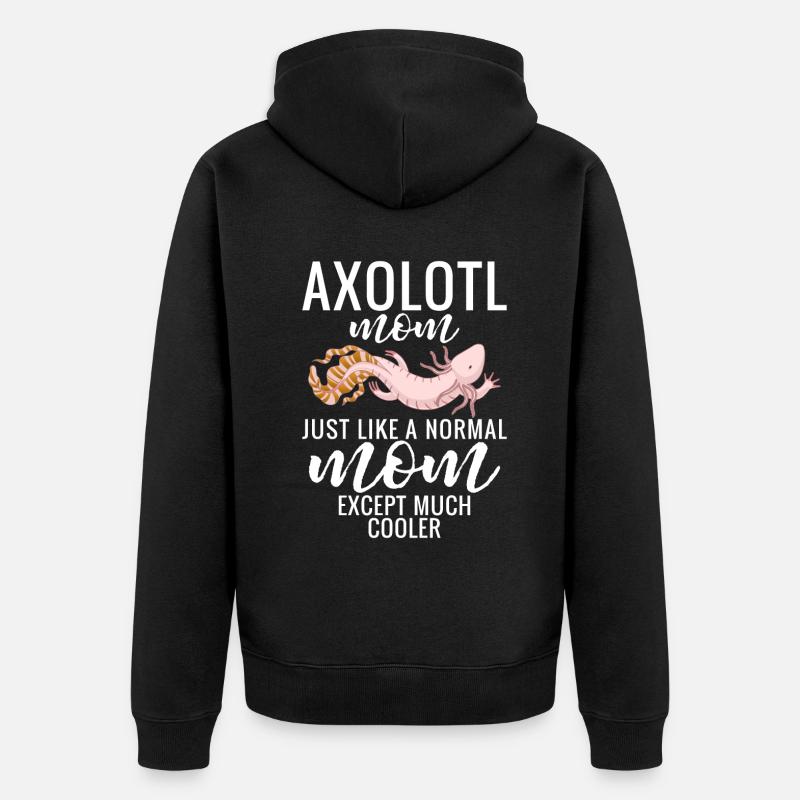 Axolotl Cadeaux d’amoureux - Veste à capuche bio Premium Unisexe - noir