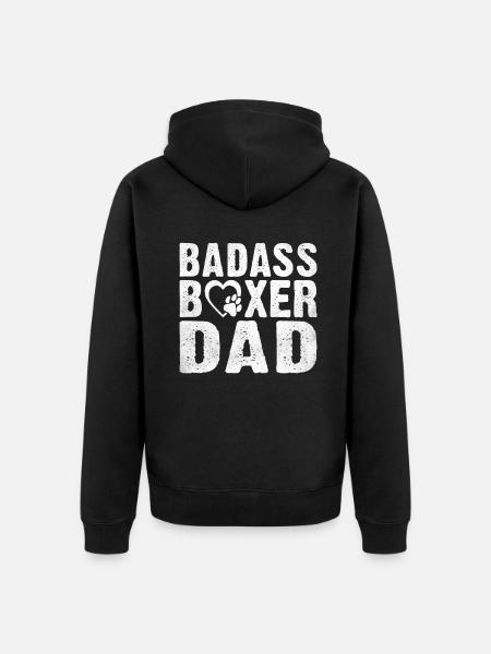 Boxer Dog Gifts - Unisex Premium Organic Zip Hoodie - black