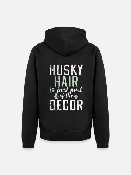 Husky Dog Gifts - Unisex Premium Organic Zip Hoodie - black