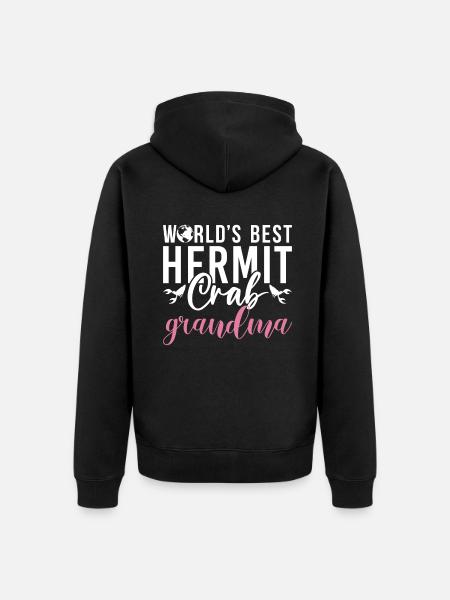 Hermit Crab Gifts - Unisex Premium Organic Zip Hoodie - black