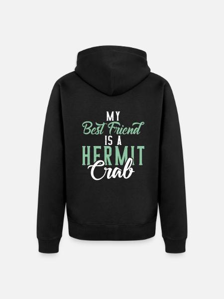 Hermit Crab Gifts - Unisex Premium Organic Zip Hoodie - black