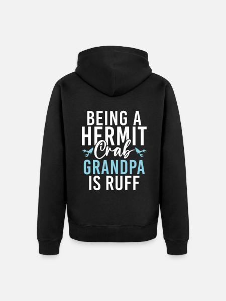 Hermit Crab Gifts - Unisex Premium Organic Zip Hoodie - black
