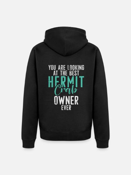 Hermit Crab Gifts - Unisex Premium Organic Zip Hoodie - black