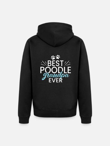 Cadeaux Caniche - Veste à capuche bio Premium Unisexe - noir
