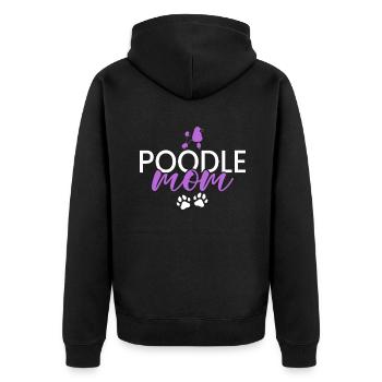 Cadeaux Caniche - Veste à capuche bio Premium Unisexe - noir - Dos - Nico (187cm)