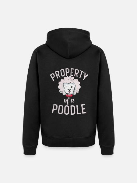 Cadeaux Caniche - Veste à capuche bio Premium Unisexe - noir