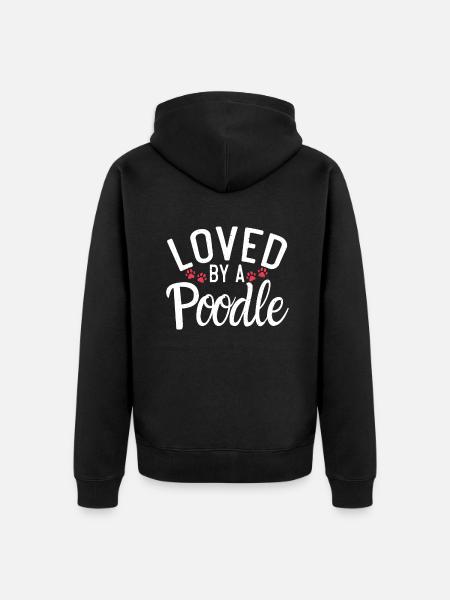 Poodle Gifts - Unisex Premium Bio Zip Hoodie - Schwarz