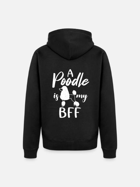 Cadeaux Caniche - Veste à capuche bio Premium Unisexe - noir