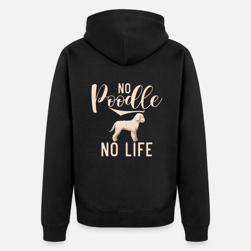 Cadeaux Caniche - Veste à capuche bio Premium Unisexe - noir