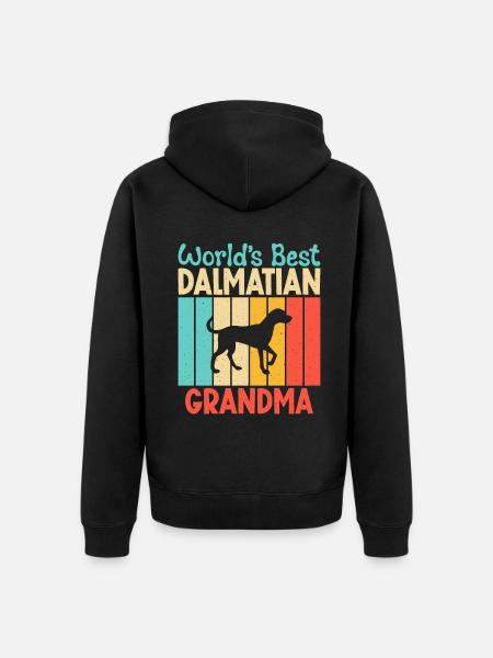 Gifts for Dalmatian Lovers - Unisex Premium Organic Zip Hoodie - black