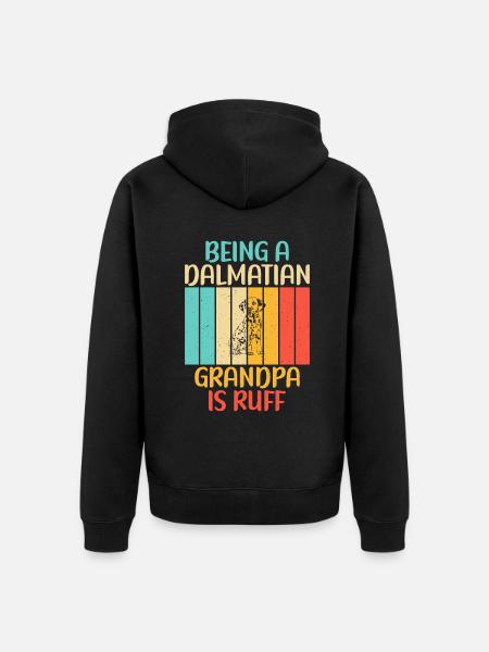 Gifts for Dalmatian Lovers - Unisex Premium Organic Zip Hoodie - black