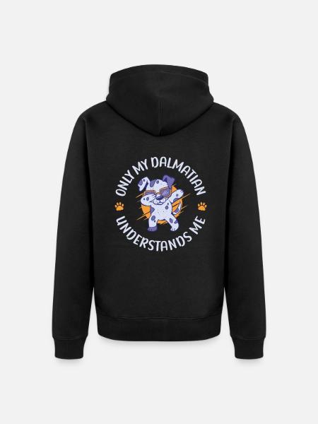 Gifts for Dalmatian Lovers - Unisex Premium Organic Zip Hoodie - black