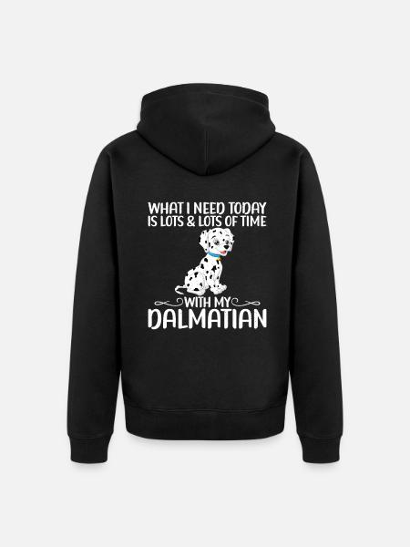 Gifts for Dalmatian Lovers - Unisex Premium Organic Zip Hoodie - black