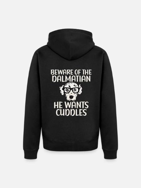 Gifts for Dalmatian Lovers - Unisex Premium Bio Zip Hoodie - Schwarz