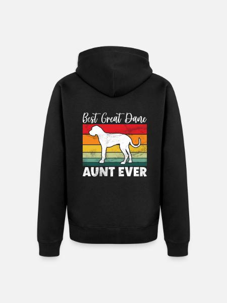 Great Dane Gifts - Unisex Premium Organic Zip Hoodie - black