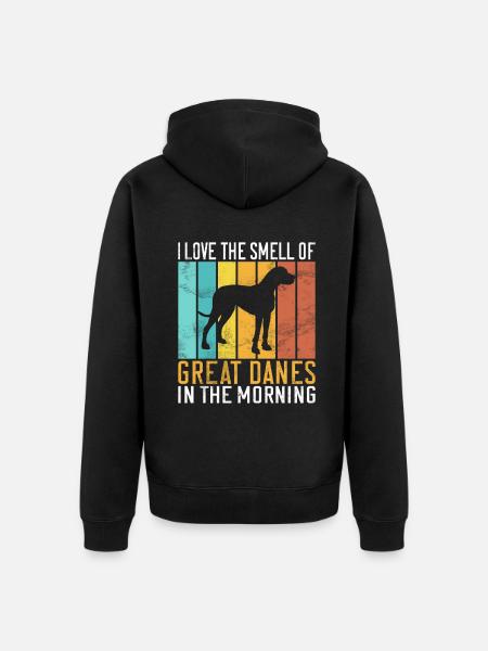 Great Dane Gifts - Unisex Premium Organic Zip Hoodie - black