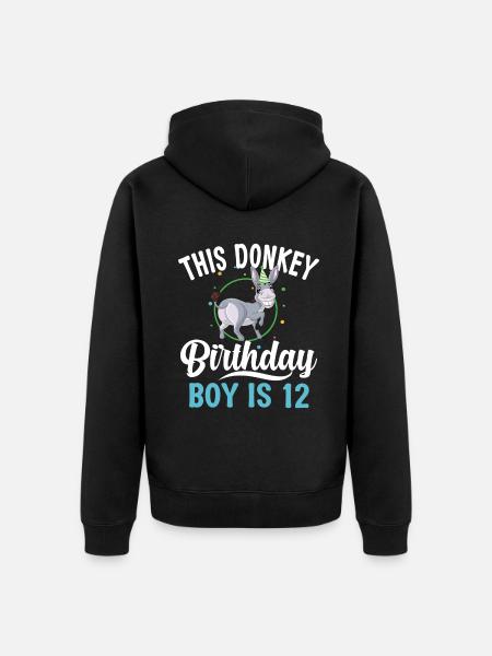 Donkey Lover Gifts - Unisex Premium Bio Zip Hoodie - Schwarz