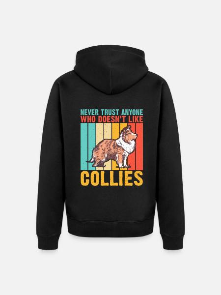 Cadeaux Collie - Veste à capuche bio Premium Unisexe - noir