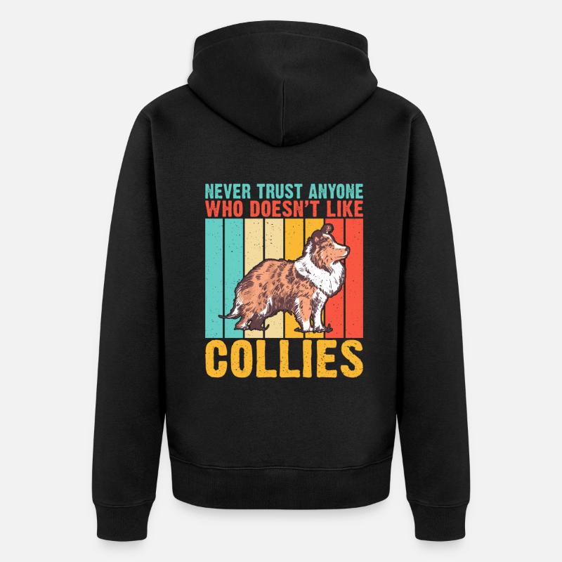 Cadeaux Collie - Veste à capuche bio Premium Unisexe - noir