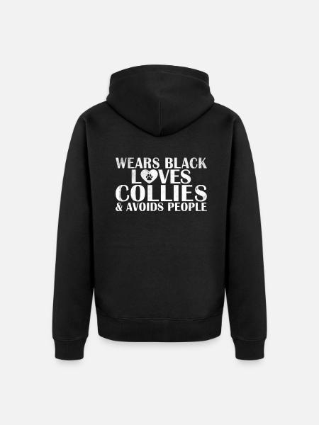 Cadeaux Collie - Veste à capuche bio Premium Unisexe - noir