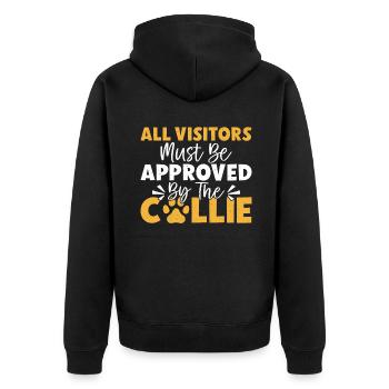 Cadeaux Collie - Veste à capuche bio Premium Unisexe - noir - Dos - Nico (187cm)