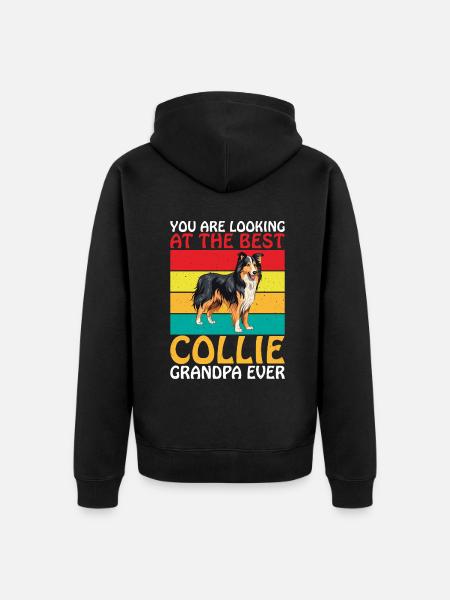 Cadeaux Collie - Veste à capuche bio Premium Unisexe - noir