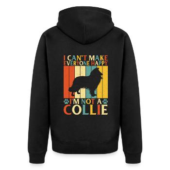 Cadeaux Collie - Veste à capuche bio Premium Unisexe - noir - Dos - Nico (187cm)