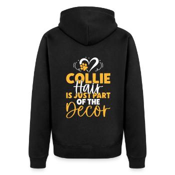 Cadeaux Collie - Veste à capuche bio Premium Unisexe - noir - Dos - Nico (187cm)