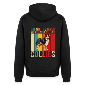 Cadeaux Collie - Veste à capuche bio Premium Unisexe - noir - Dos - Nico (187cm)