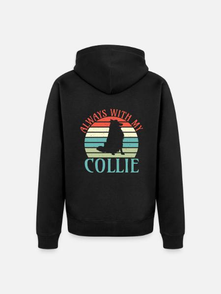 Cadeaux Collie - Veste à capuche bio Premium Unisexe - noir