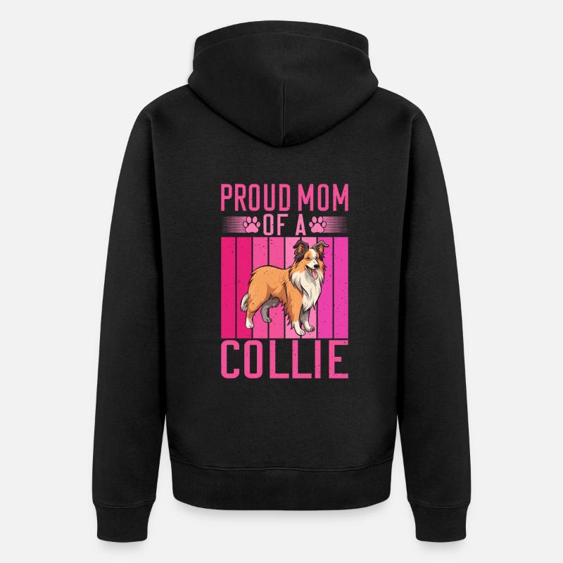 Cadeaux Collie - Veste à capuche bio Premium Unisexe - noir